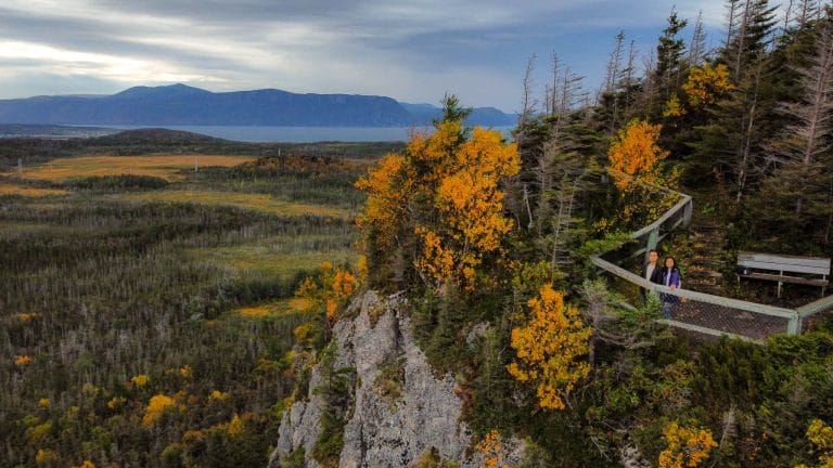Top of Berry Hill during fall, Gros Morne national park guide, newfoundland and Labrador