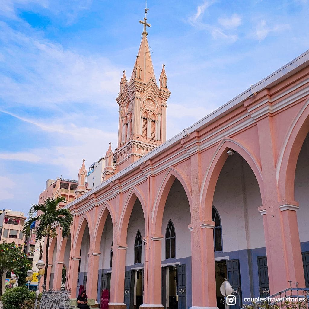 Iconic pink church of Da Nang is the Da Nang Cathedral