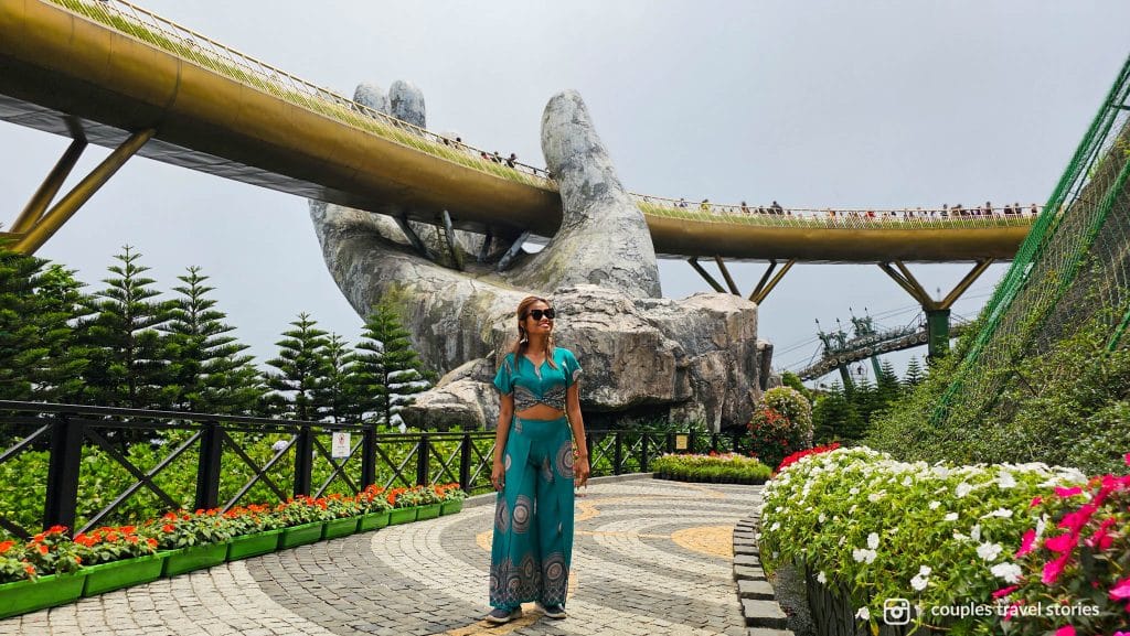A digital nomad exploring Ba Na Hills Vietnam.