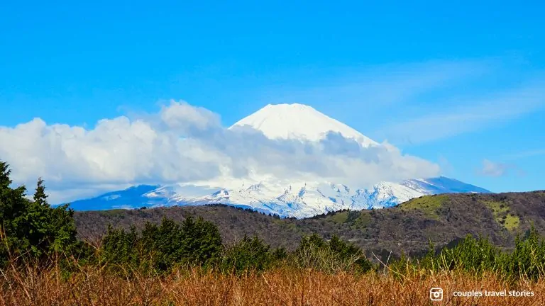 View of Mt. Fuji from Hakone using the Freepass.