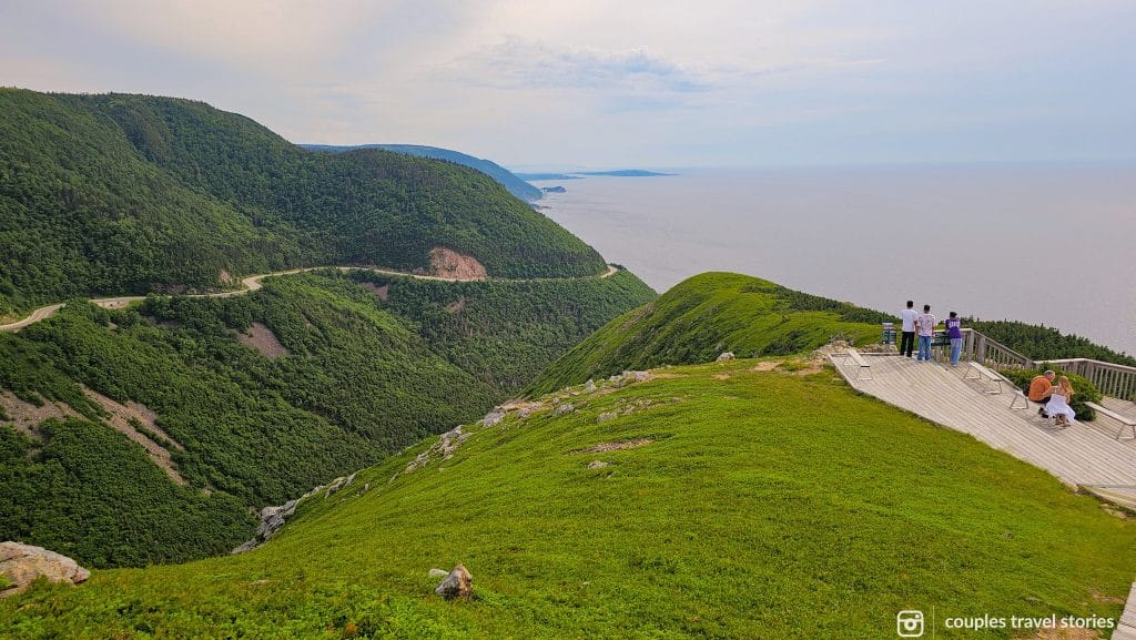 Mountains and coastal views of Skyline Trail, Cape Breton Island, Nova Scotia