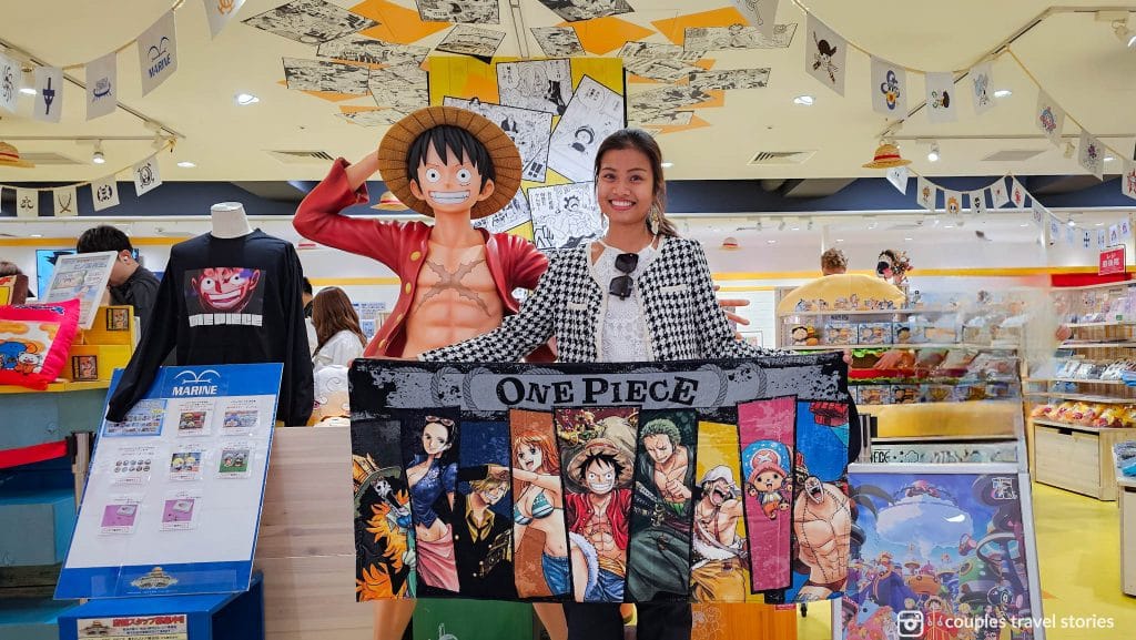Luffy figure at Mugiwara Store, Kyoto, Japan