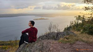 Bras d'Or Lake Lookout in Whycocomagh Cape Breton Bras d'Or Lake Lookout in Whycocomagh Cape Breton island