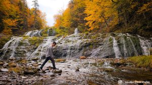 Egypt Falls in Cape Breton Island in the fall