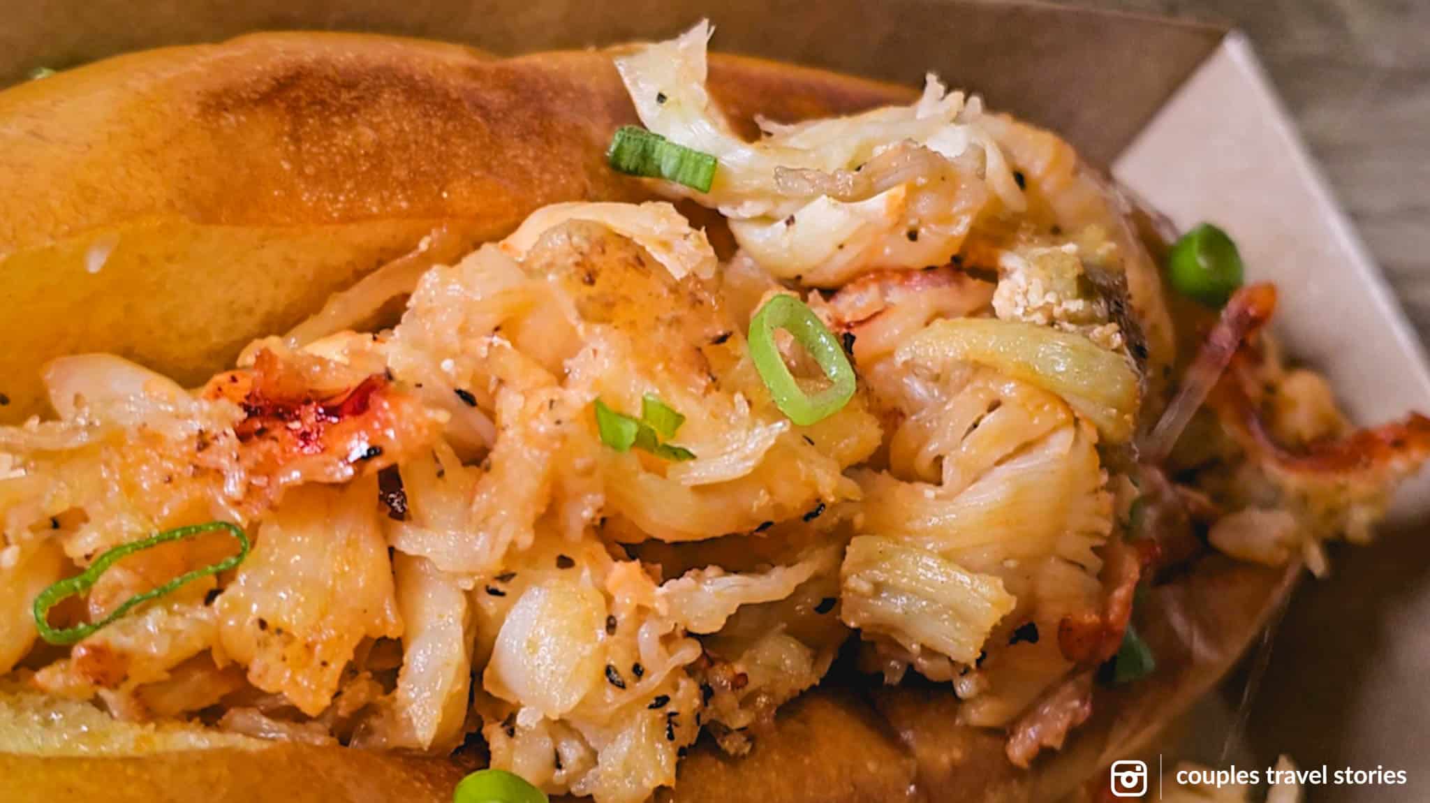 lobster roll in crab shack, inverness lobster roll in crab shack, Inverness during fall in cape breton island