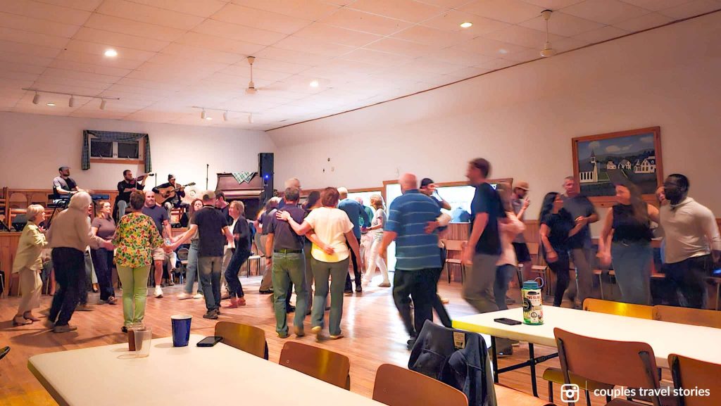 Square dancing in cape breton island in the fall