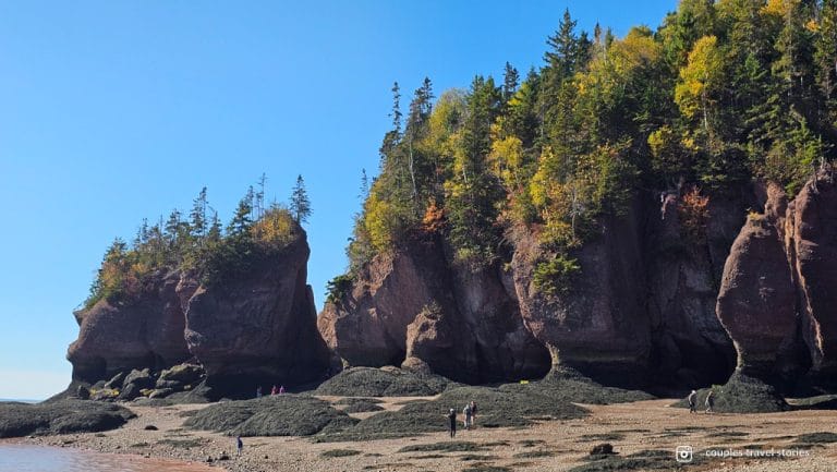 Hopewell Rocks Provincial Park low tide beach