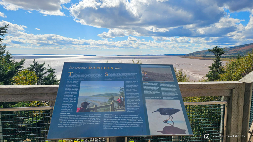 Hopewell Rocks Daniels Flats Hopewell Rocks Provincial Park Daniels Flats sign