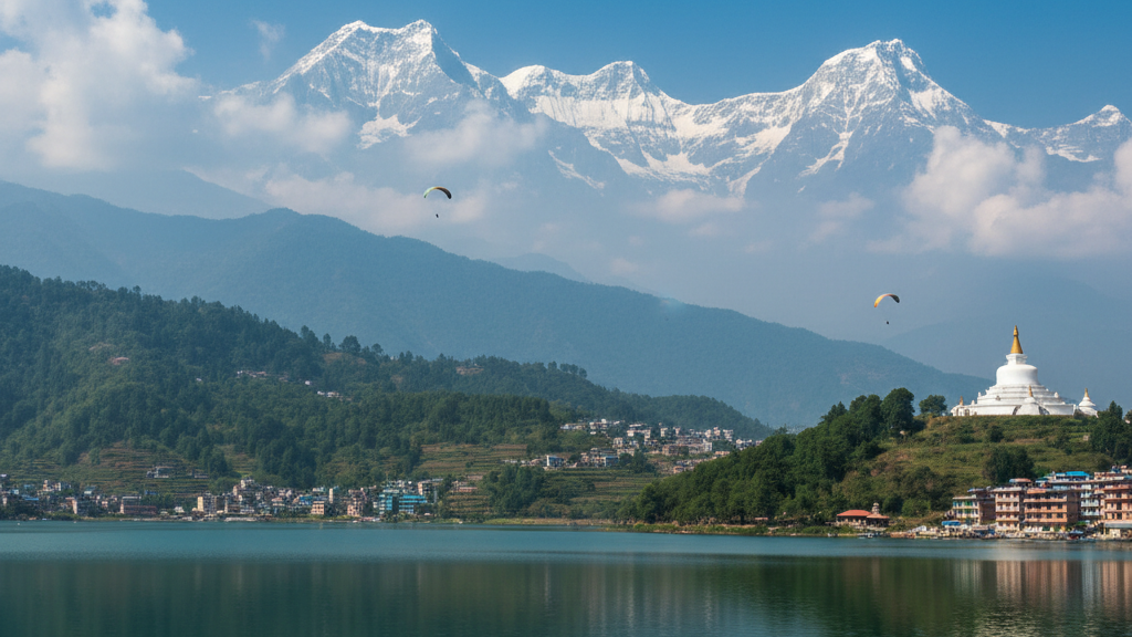 Pokhara Nepal, a top affordable digital nomad destination