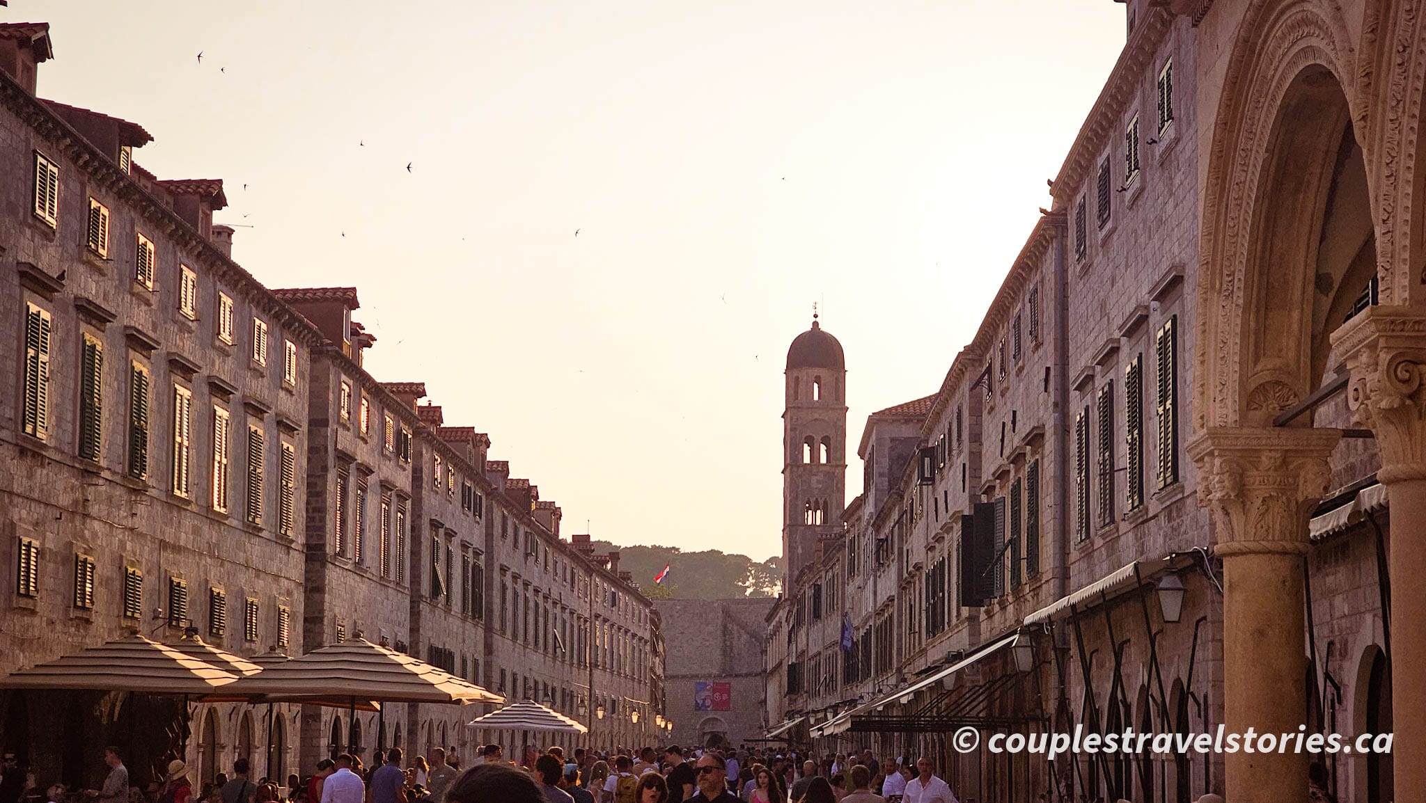 Dubrovnik's main walking street Stradun, aka Placa